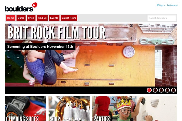 boulders theme websites examples