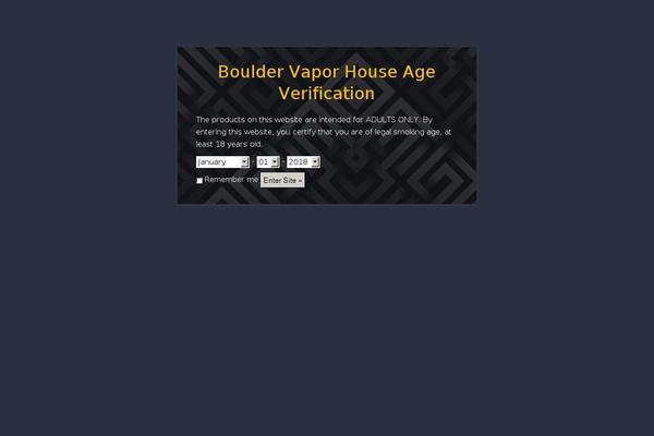 Site using Age Verify plugin