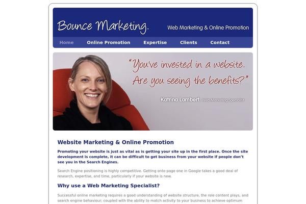 Bounce theme site design template sample