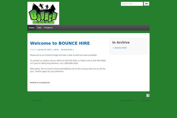 Responsive theme site design template sample
