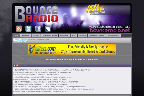 Bounce theme site design template sample