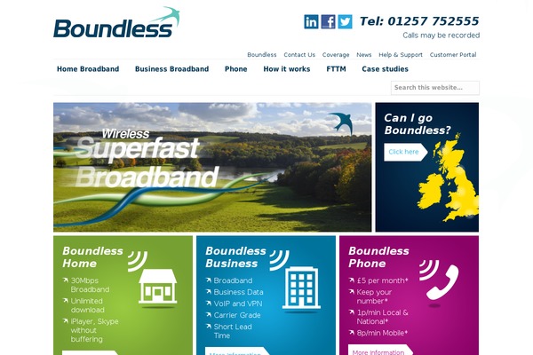 Boundless theme site design template sample