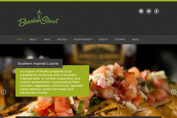 Bistro theme site design template sample