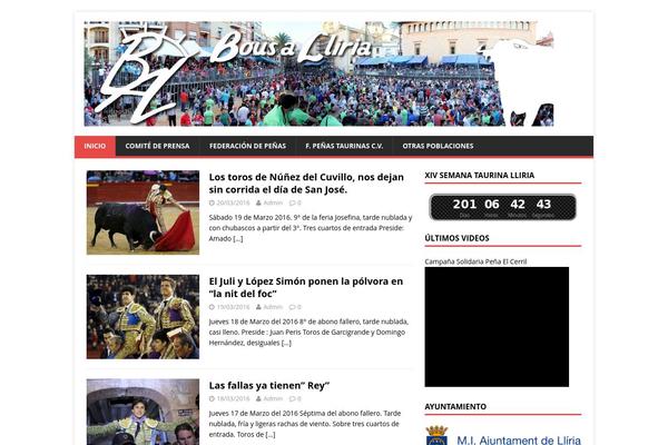 MH Magazine lite theme site design template sample