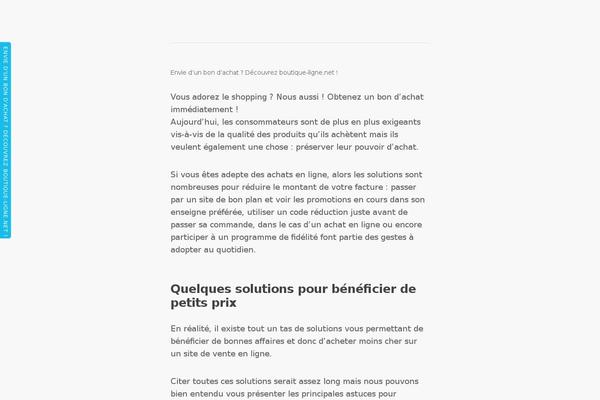 boutique-ligne.net site used Clutterless