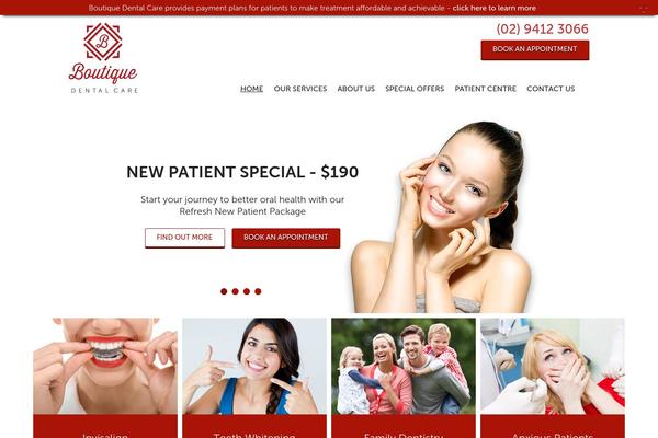 Standard theme site design template sample