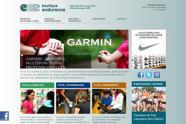 boutiqueendurance.ca site used Endurance