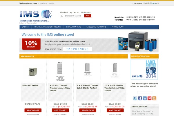boutiqueims.ca site used Ims
