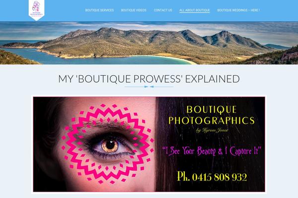 Boutique theme site design template sample