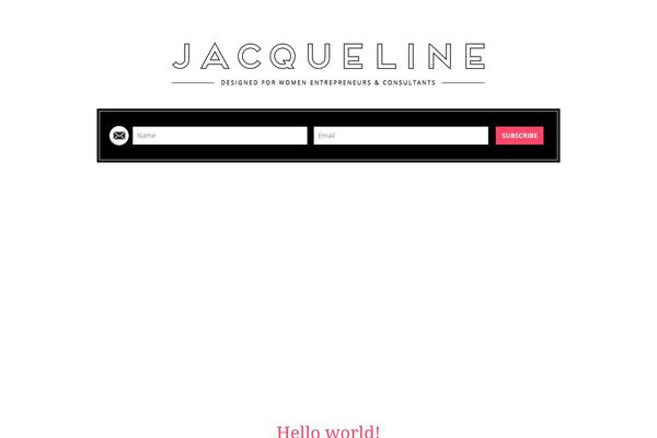 Jacqueline theme site design template sample