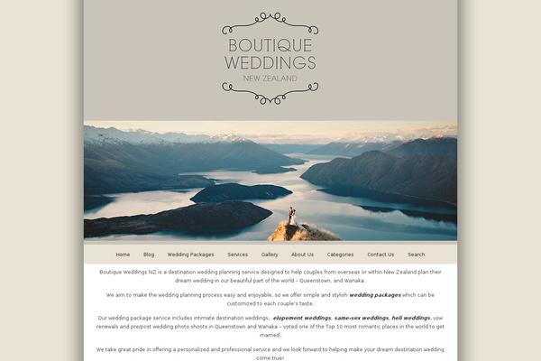 Boutique theme site design template sample