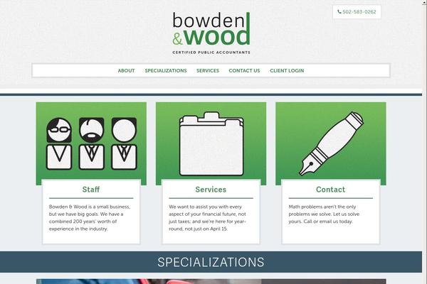 bowdenandwood.com site used Bowdenandwood