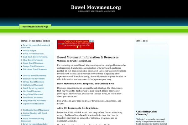 bowel-movement.org site used Ambient-glo-1