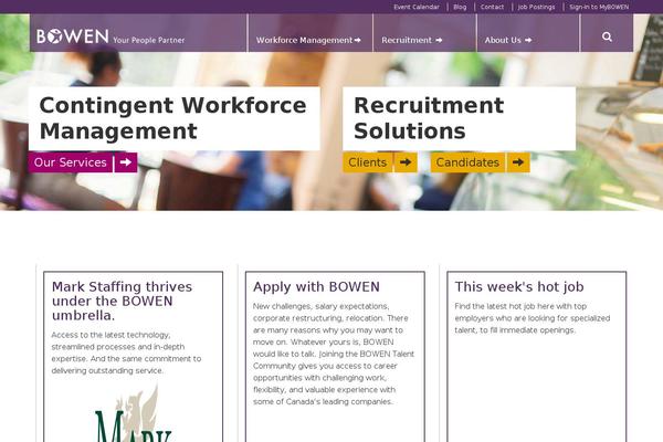 bowen theme websites examples