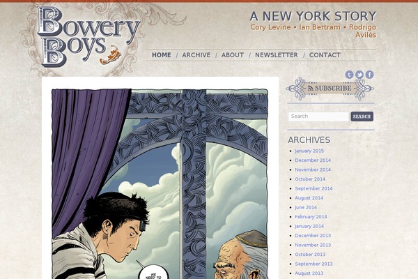 boweryboyscomic.com site used Boweryboys