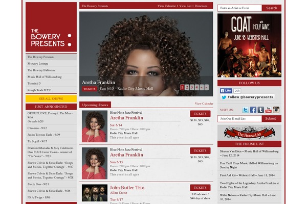 bowery theme websites examples