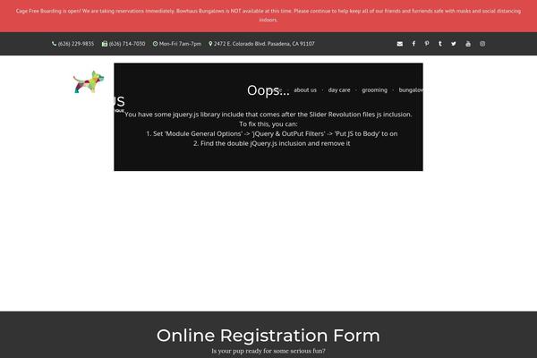 Infinite theme site design template sample