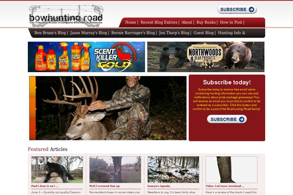 bowhuntingroad.com site used Elegantred