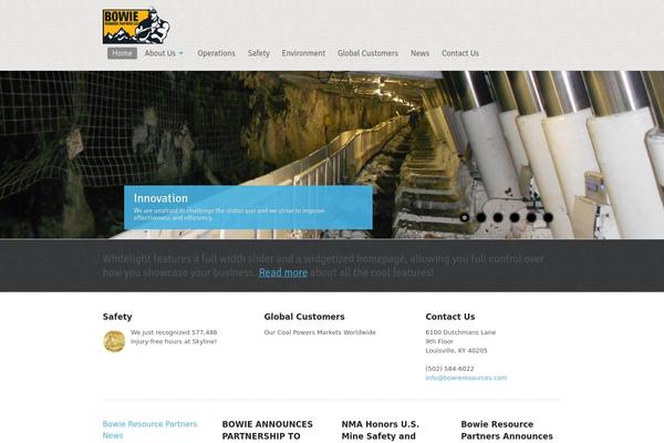 Whitelight theme site design template sample