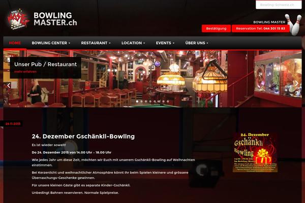 bowling-master.ch site used Musterpage-v8