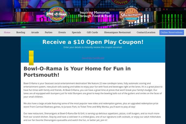 bowlorama.com site used Focusblog-child
