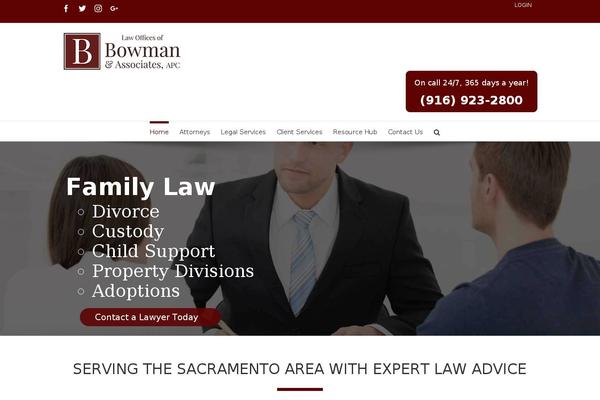 Avada Child theme site design template sample