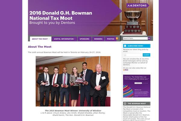 bowmantaxmoot.com site used Dentons-theme