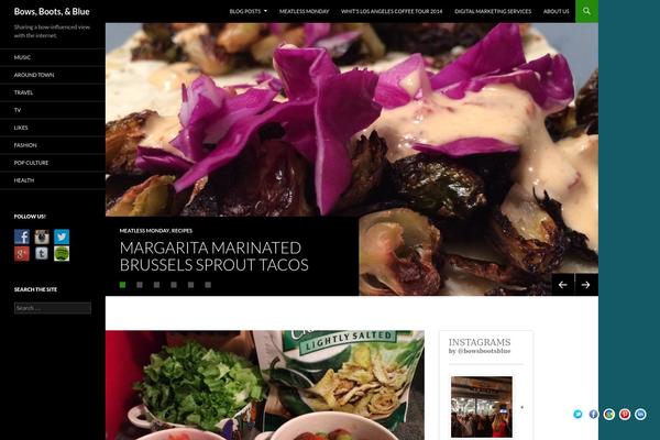 Twenty Fourteen theme site design template sample
