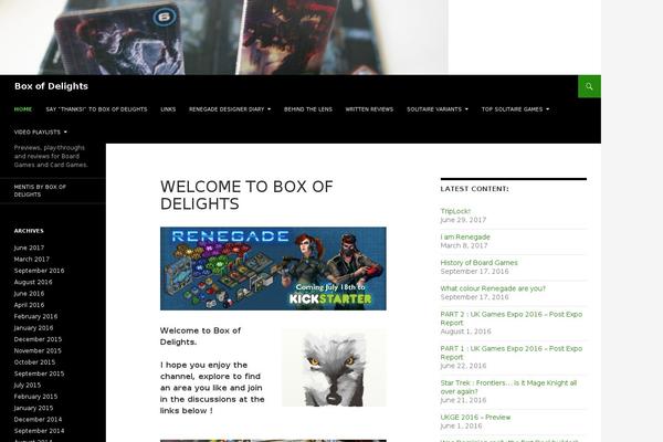 Twenty Fourteen theme site design template sample