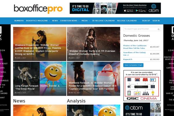 Boxoffice theme site design template sample
