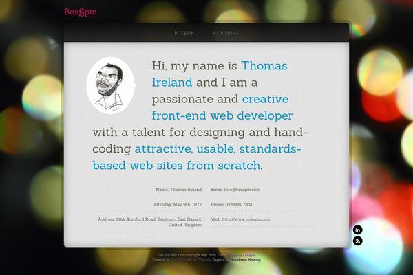 Veecard theme site design template sample