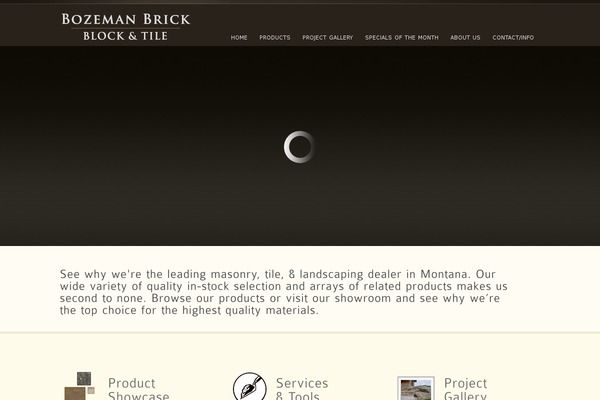 bozemanbrick.com site used inFocus