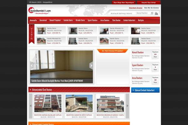 Emlak theme site design template sample
