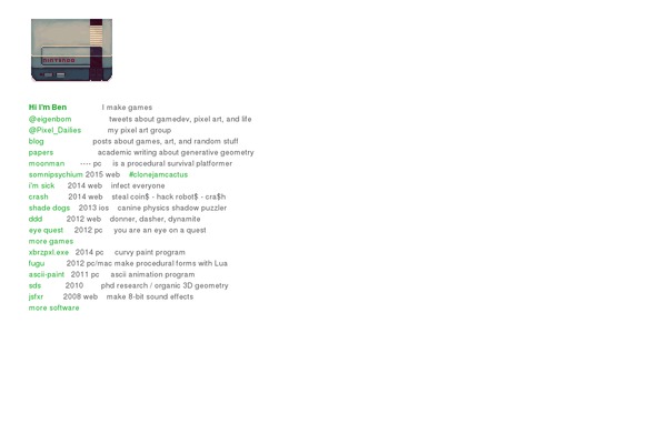 bp.io site used Monospace