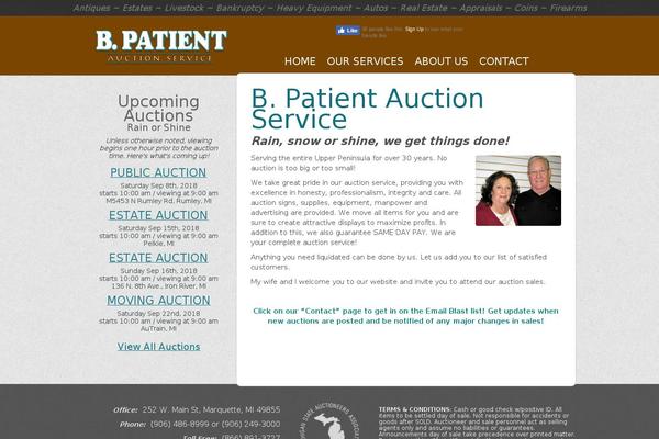bpatientauctions.com site used Bpatienttheme