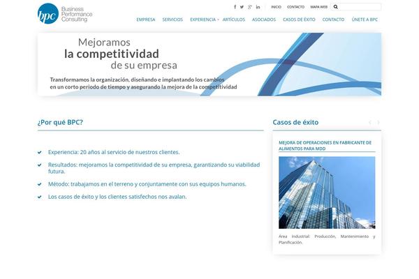 Bpc theme site design template sample