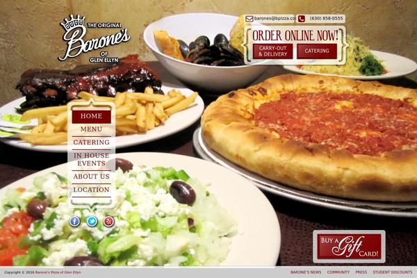 Baristawp-child theme site design template sample