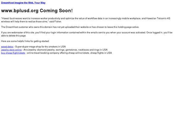 Dreamhost theme site design template sample