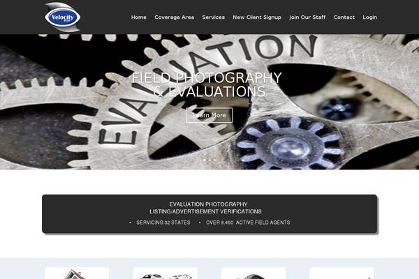 Velocity theme site design template sample