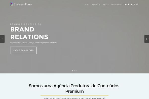 Story theme site design template sample