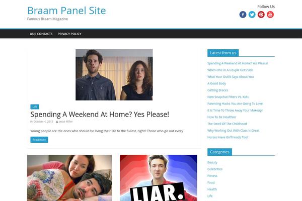 ColorMag theme site design template sample