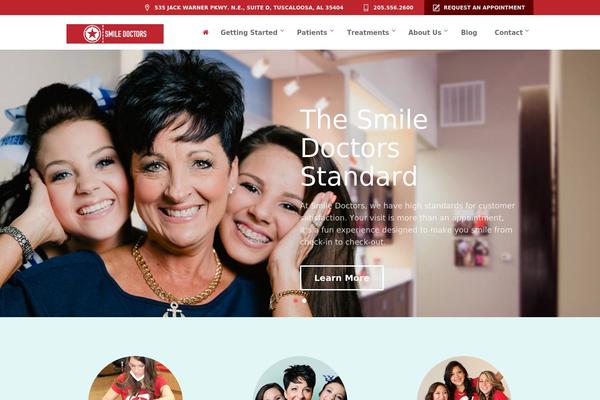 smiledoctors theme websites examples