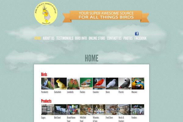 Sky theme site design template sample