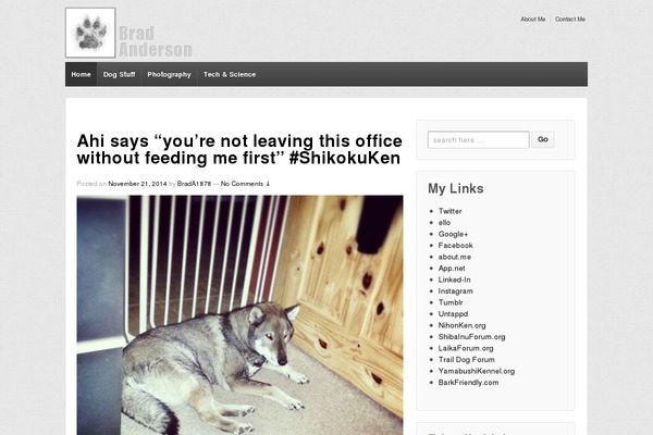 bradanderson.org site used High-responsive