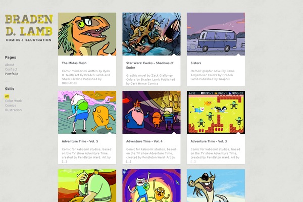 bradenlamb.com site used Gridlocked