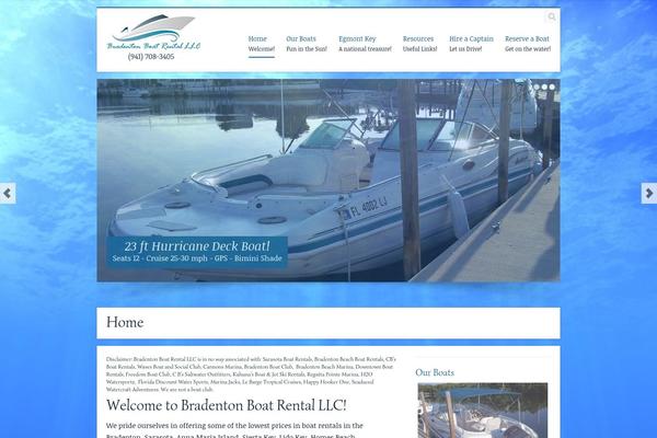 Boat theme site design template sample