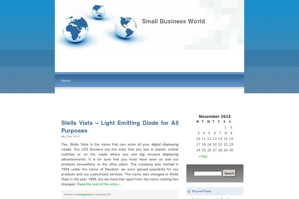 LiasBlueWorld theme site design template sample