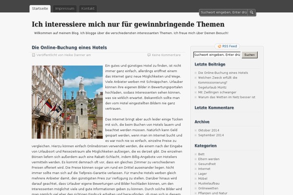 zBench theme site design template sample