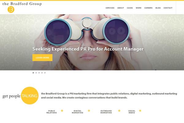 bradford theme websites examples