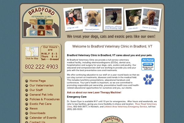bradfordvet.com site used Bradfordvet